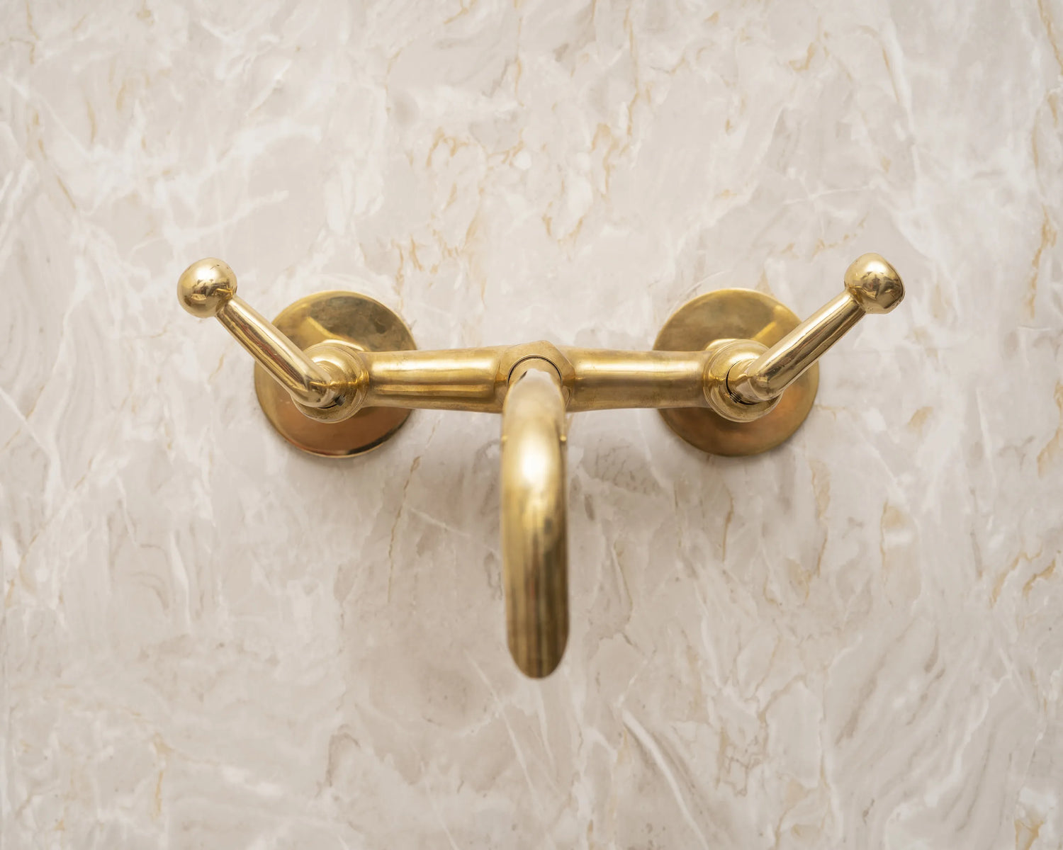 Solid Brass Wall Mounted Tub Filler With Lever handles