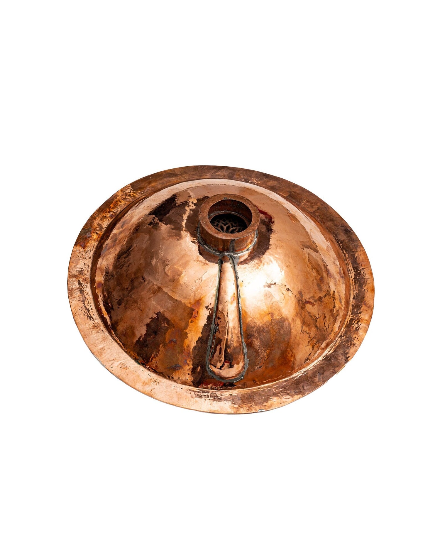 Handmade Engraved Copper Vessel Sink – Rustic Bathroom Washbasin