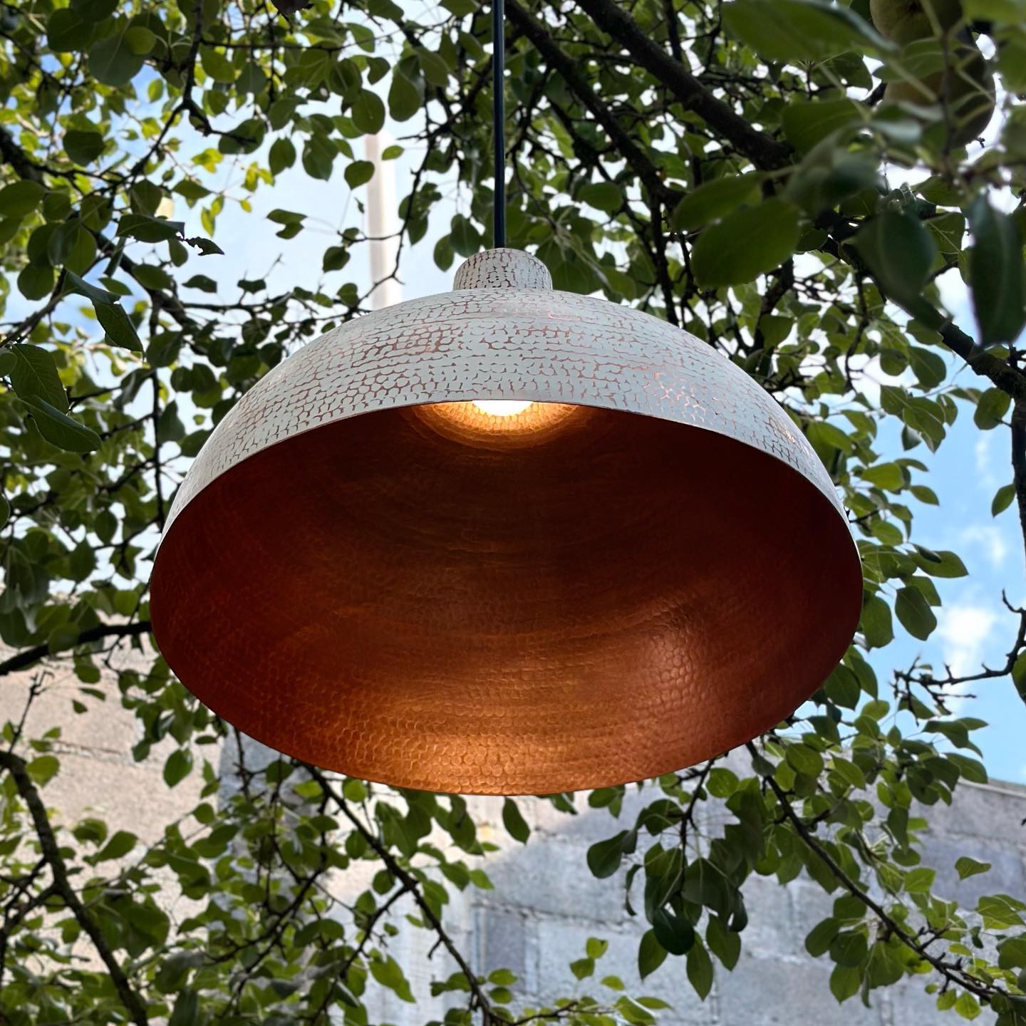 Copper Ceiling Light Shades - White Kitchen Island Lighting - Xira