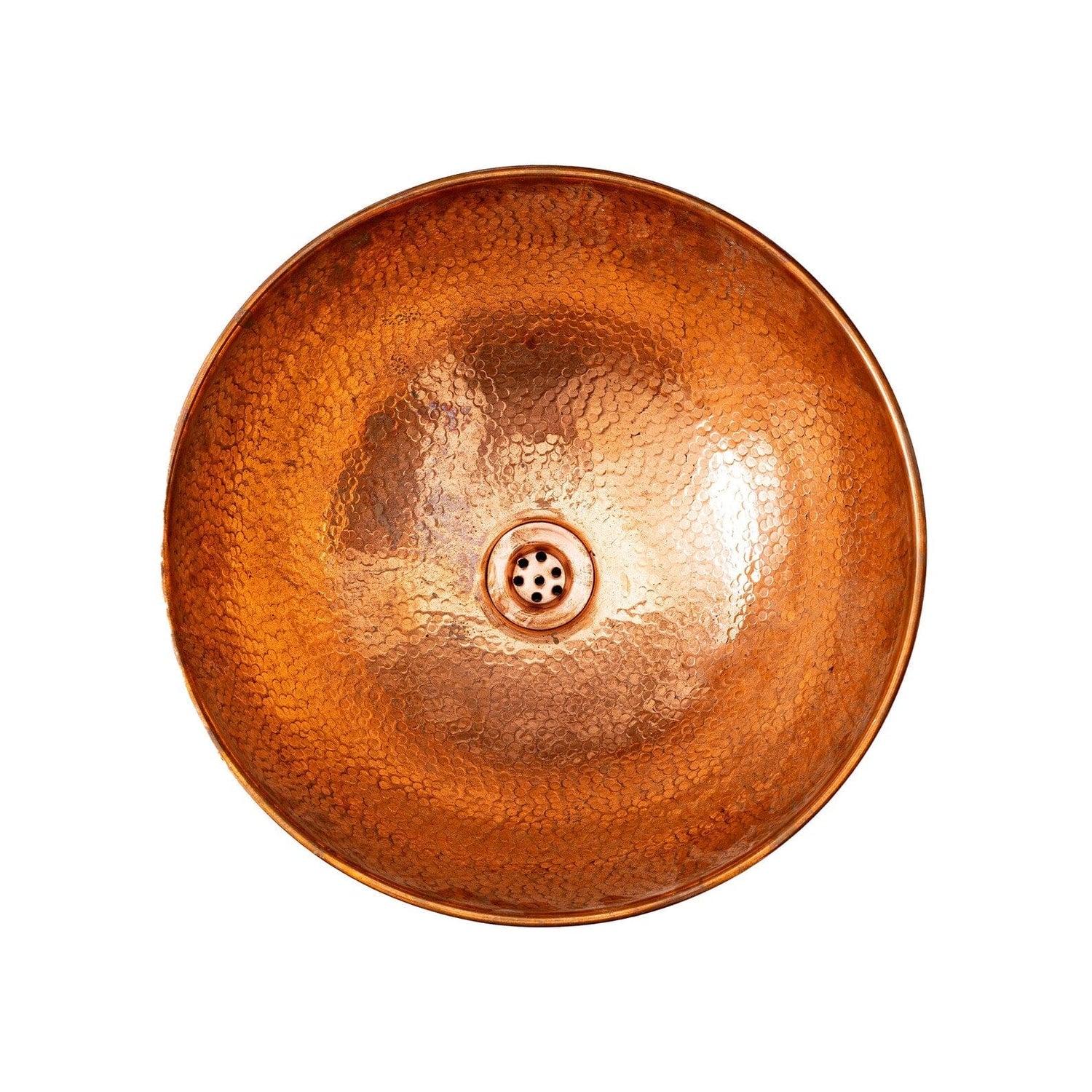 Green Patina Hammered Copper Vessel Sink – Handmade Bathroom Vanity Bowl