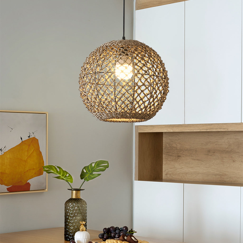 Boho Globe Small Basket Pendant Light