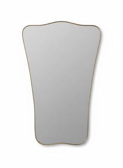 Varaudu Butterfly Wave Mirror Handmade Brass Mirror - Antique Brass Bathroom Mirror, Vanity Wall Decor