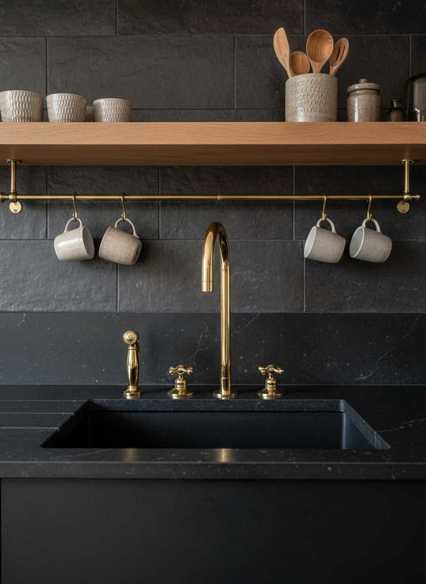 3 Hole Kitchen Faucets - Brass Roman Tub Faucet