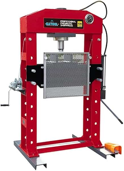KATOOL 100 Ton Press Force Capacity Air Hydraulic Shop Press Hydraulic Press Equipment