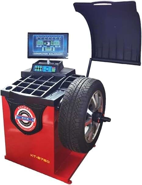 KATOOL Wheel Balancer KT-B750 with Wheel Guard Automatic Measurement Ruler Tire Balancer Tires Repair Machines Tire Balancing