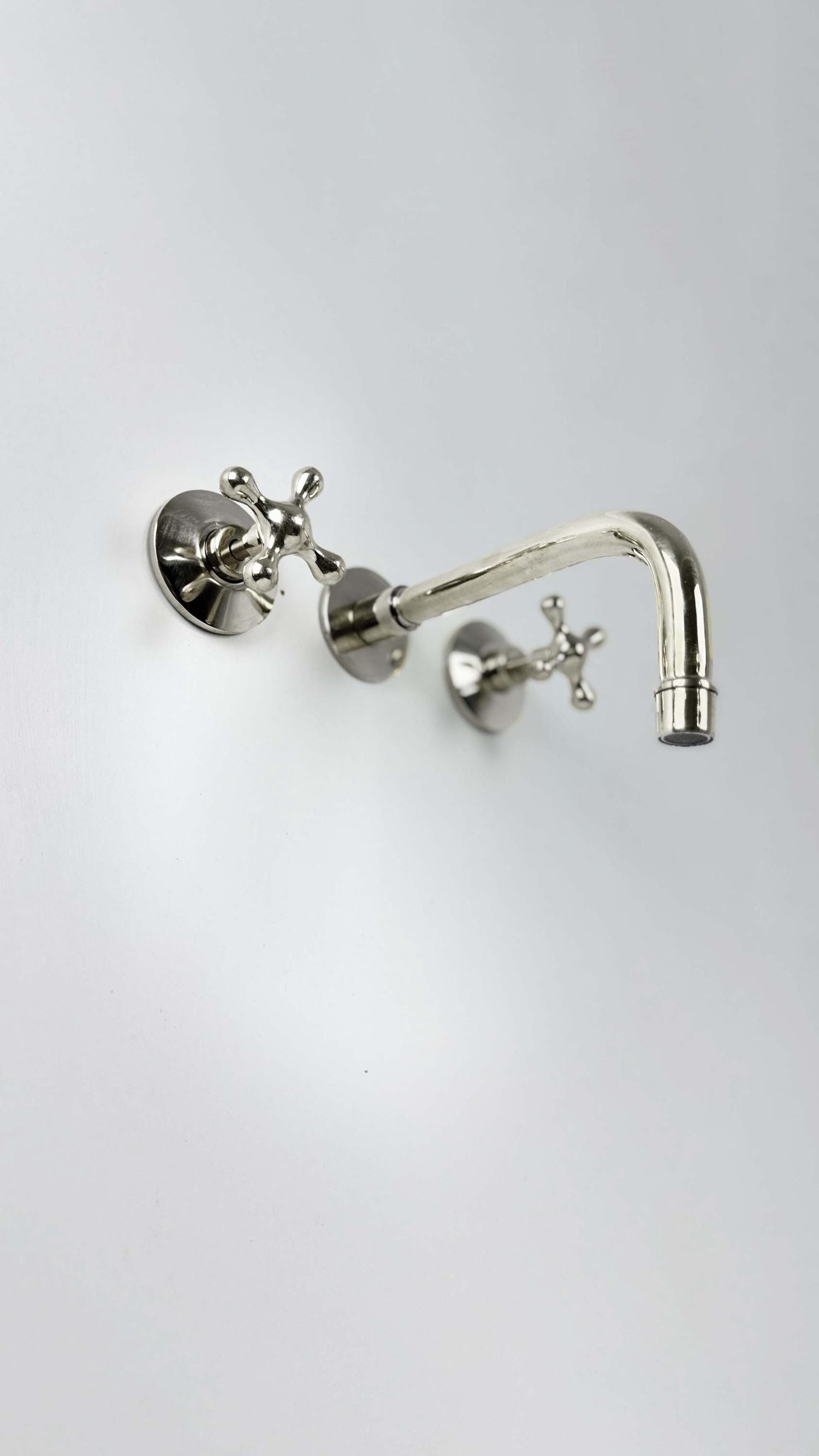 Brushed Nickel Bathroom Faucet - Polished Nickel Wall Mount Faucet