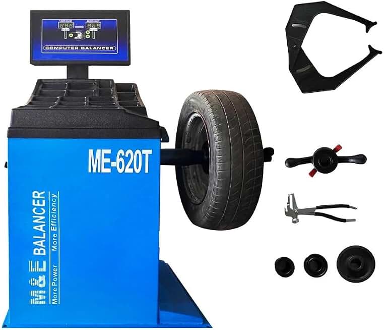ME Wheel Balancer ME-620T Wheel Balancing Machine Tire Home Garage Equipment Service Shop Tools Repair Wheel Balancing