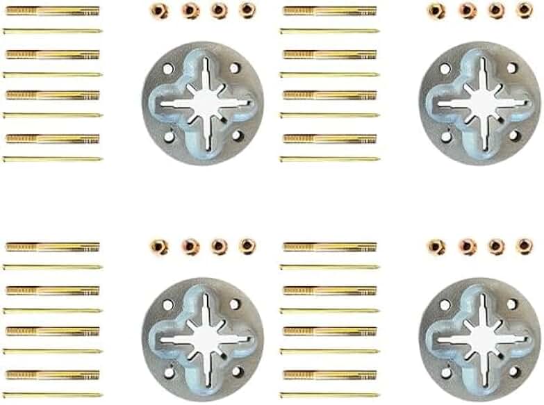 KATOOL Lot 4 Auto Body Floor Anchor Pot Set DIY 10 Ton Hold Chain Slots In Ground Slot