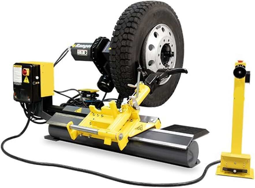 KATOOL Heavy-Duty Tire Changer Machine, Tire Changer That Handles Truck, Bus and Commercial Van Tires, Tire Machine, Yellow, 26pro