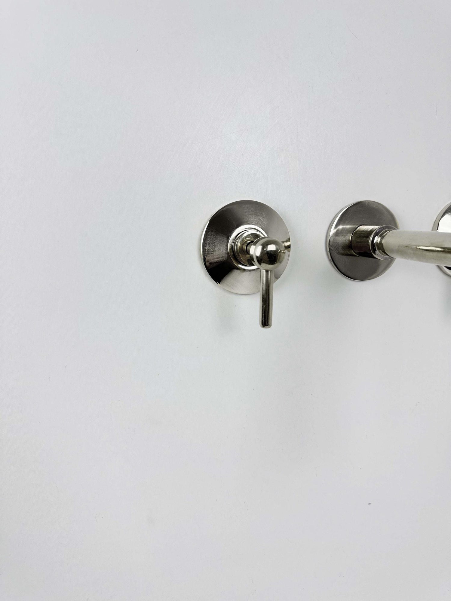 Brushed Nickel Bathroom Faucet - Wall Mount Faucet
