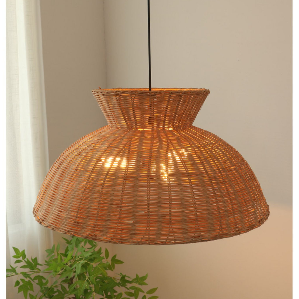 Liz Rattan Pendant Light