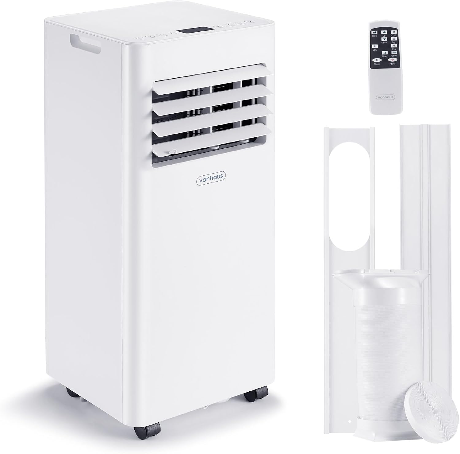 12000 BTU Portable Air Conditioner with WiFi, Cooling, Dehumidifier, Fan, Sleep Mode & Remote Control