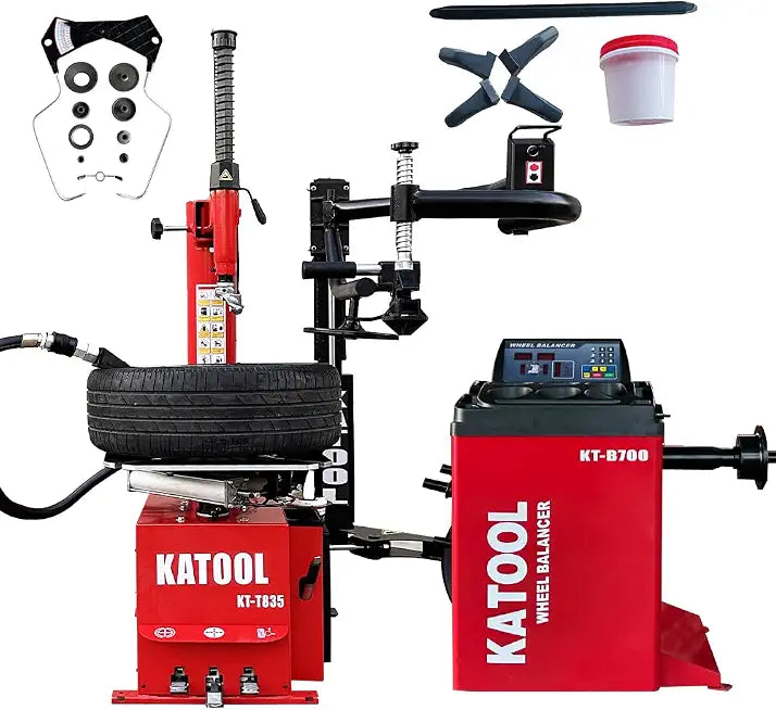KATOOL 2.0 HP Tire Changer Machine with Bead Blaster Turn Table 28