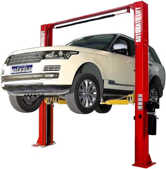 KATOOL 11000lbs Lifting Capacity 2 Post Lift Automotive Car Lift Professional Clearfloor Car Lift for Home Garage and Shop M110-N