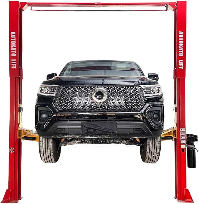 KATOOL 4.0HP 12000lbs 2 Post Lift Extra Height 167inch 220V Motor Two Post Clear Floor Car Lift Auto Lift Truck Lift