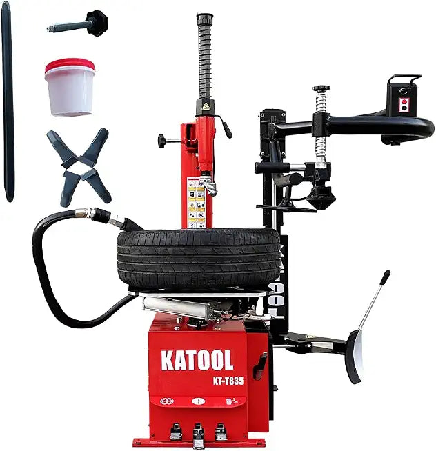 KATOOL 2.0HP Tire Changer Machine with Bead Blaster Turn Table 28
