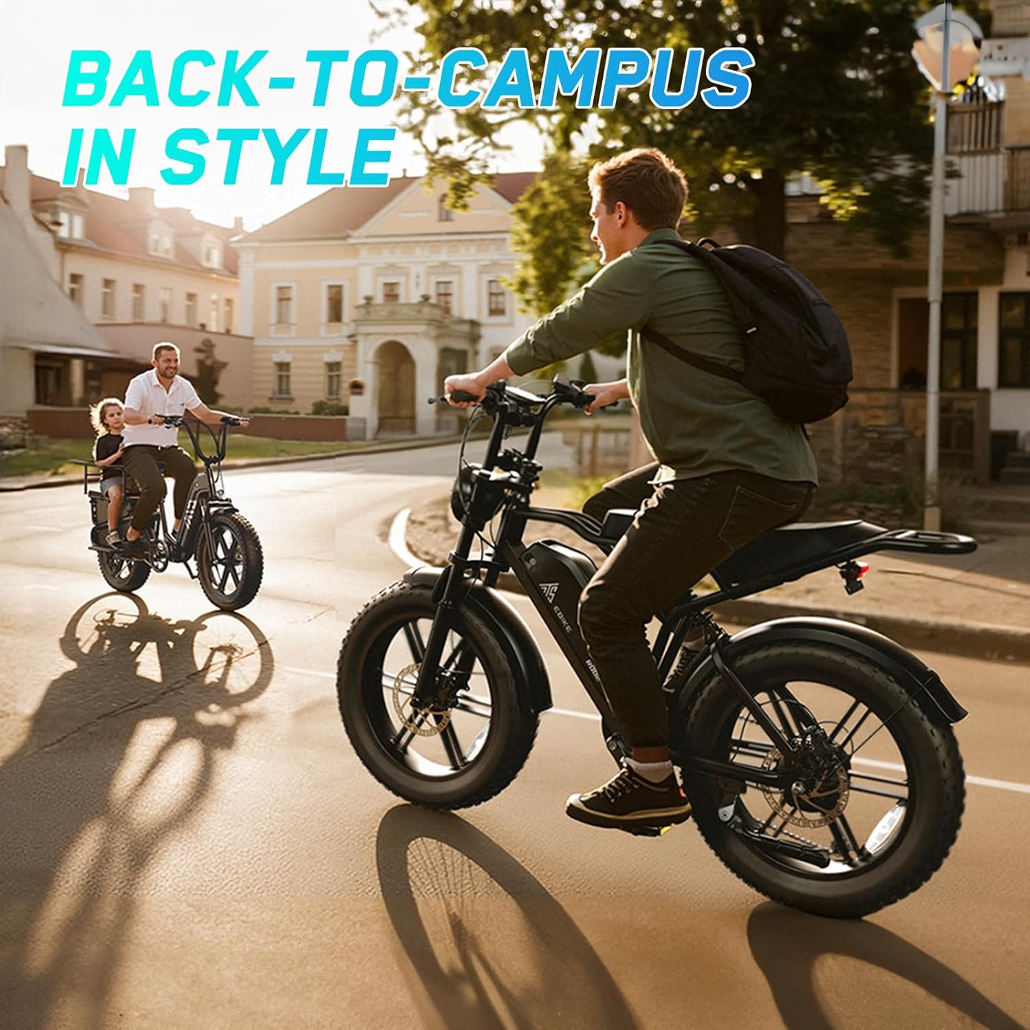 Electric Bicycle with Removable 48V Battery, Dual Suspension, 7-Speed Gears, 20-Inch Fat Tires, LCD Display