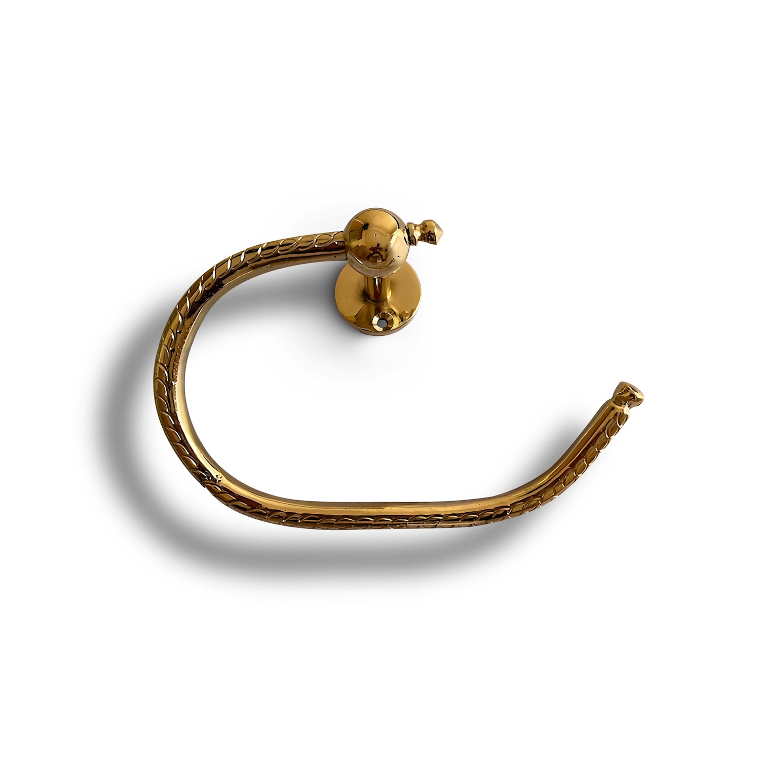Engraved Solid Brass Toilet Paper Holder