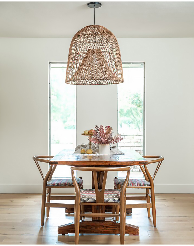 Kloe Woven Rattan Pendant Light