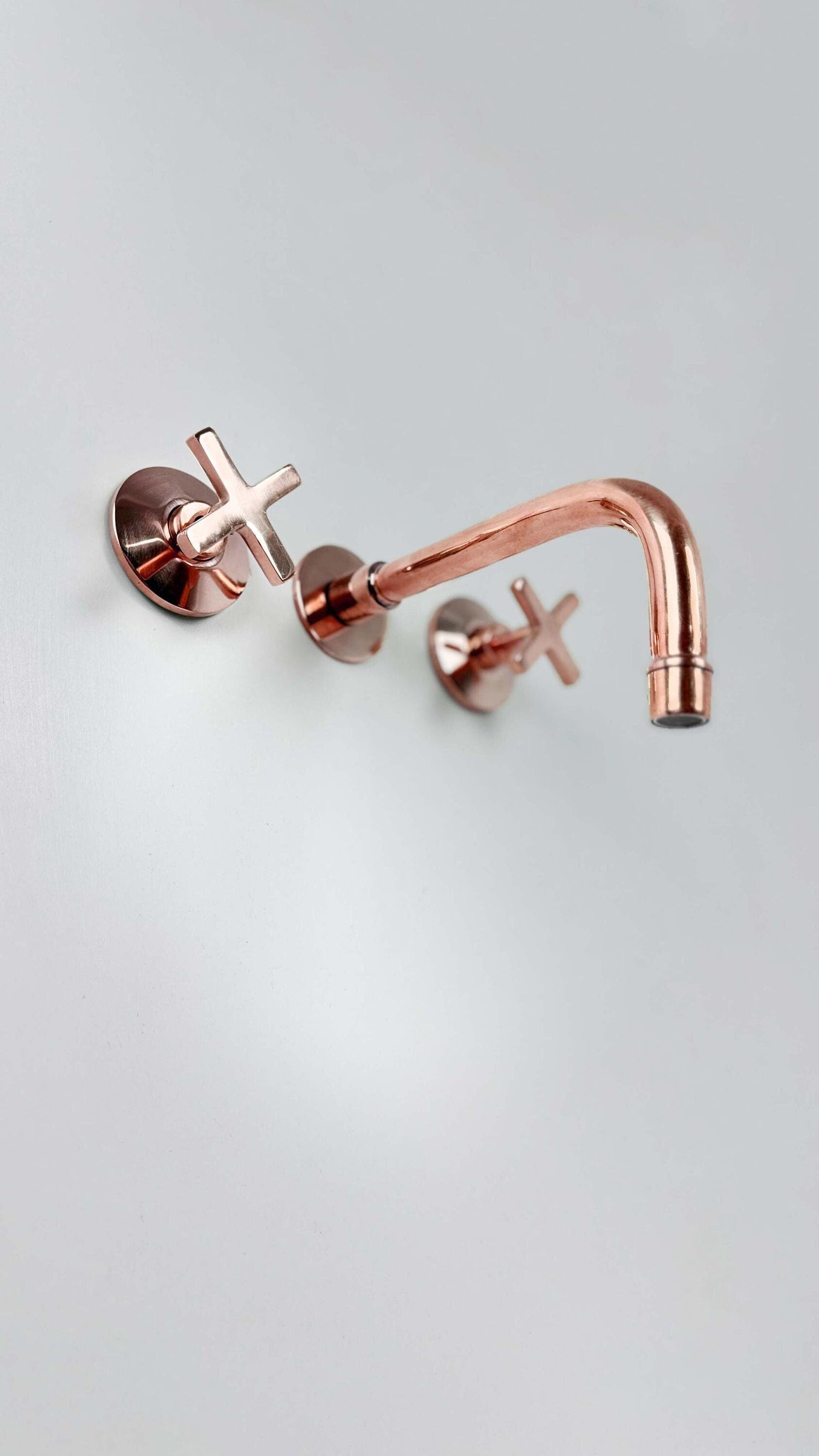 Copper Bathroom Faucet - Basin Wall Mount Faucet