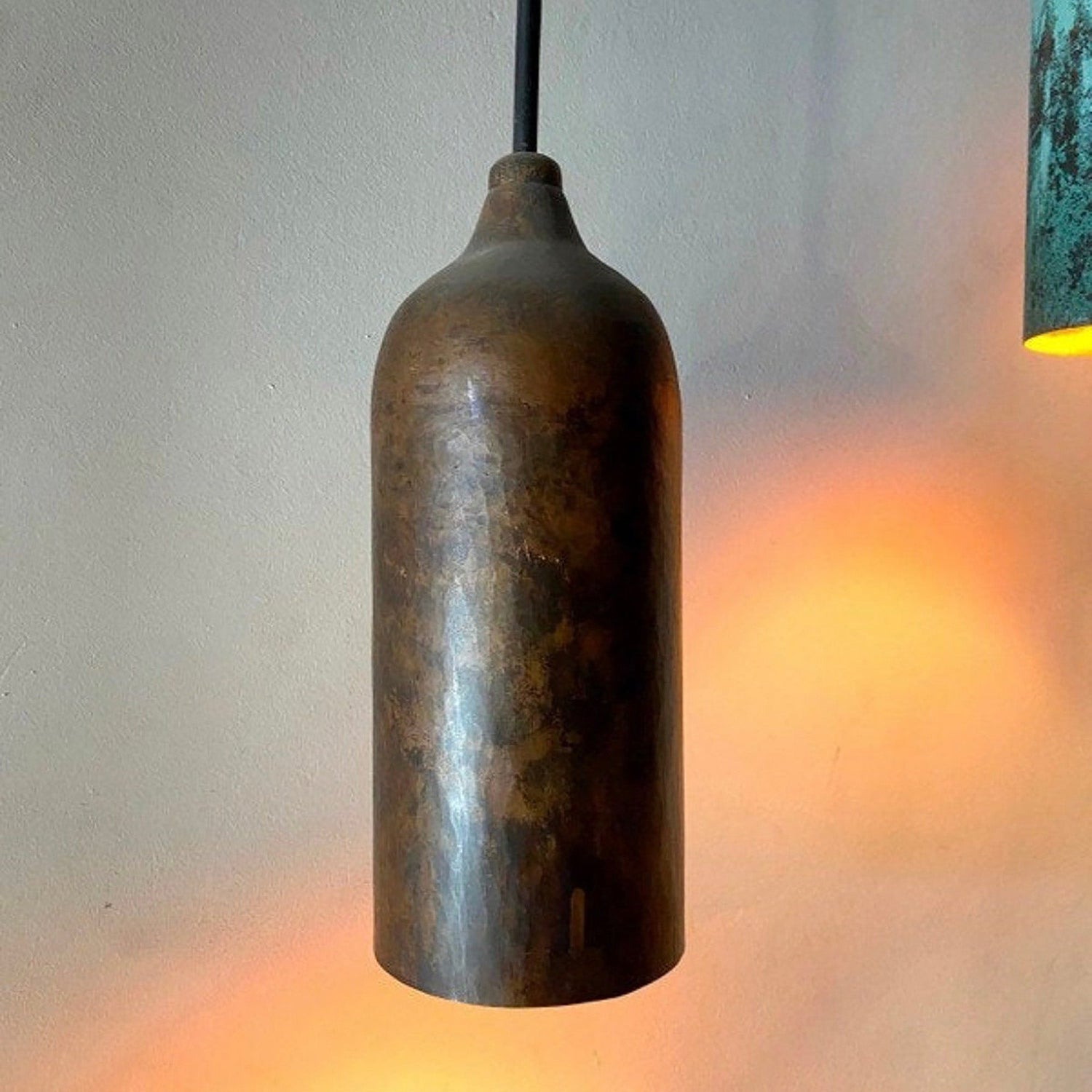 Small Copper Farmhouse Pendant Light