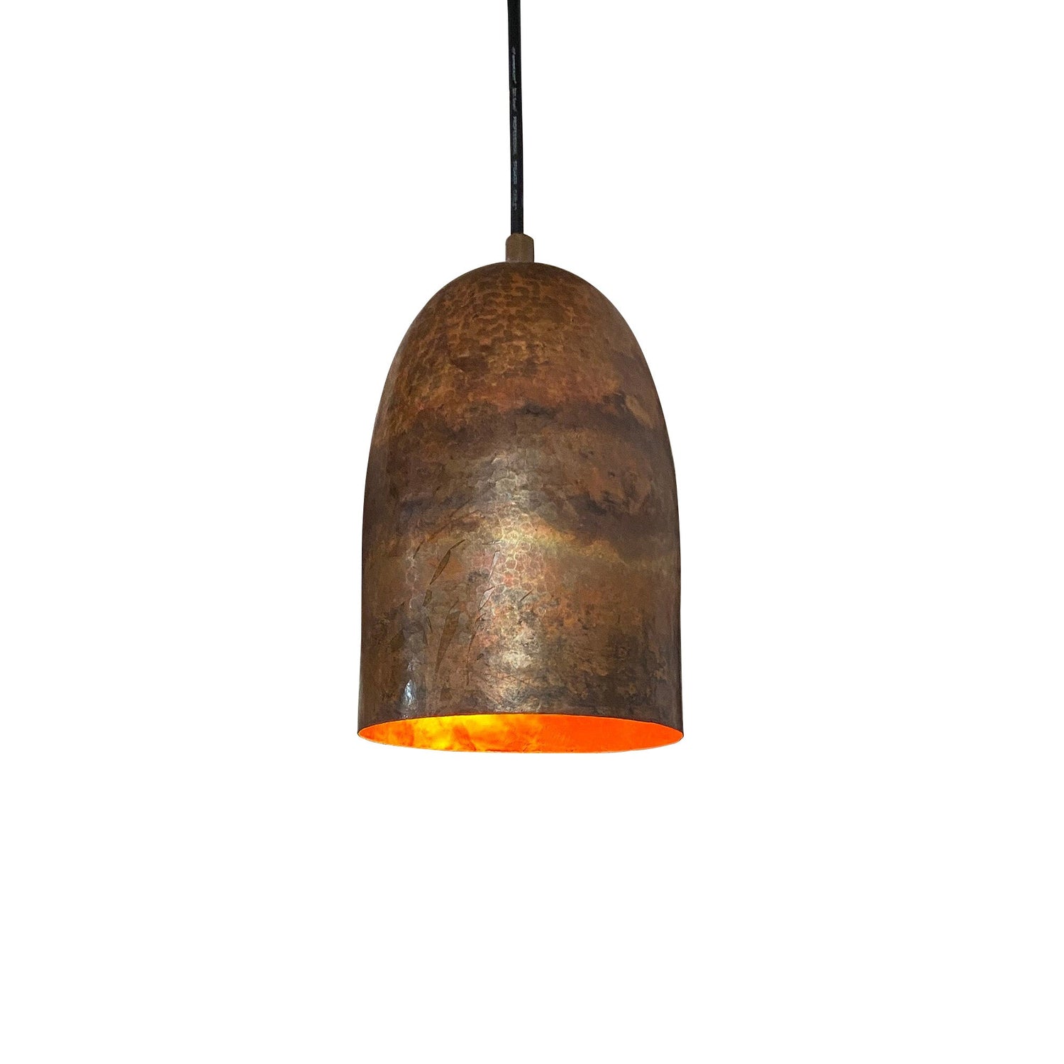 Antique Copper Farmhouse Pendant Light, Rustic Copper Kitchen Island Lighting