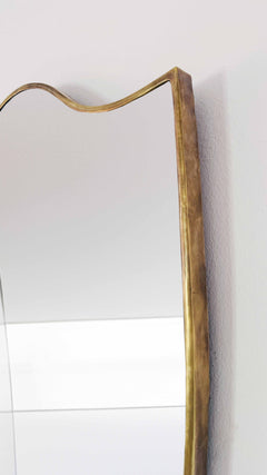 Varaudu Antique Brass Mirror Italien Antique Mirror - Antique Brass Bathroom Mirror, Vanity Wall Decor