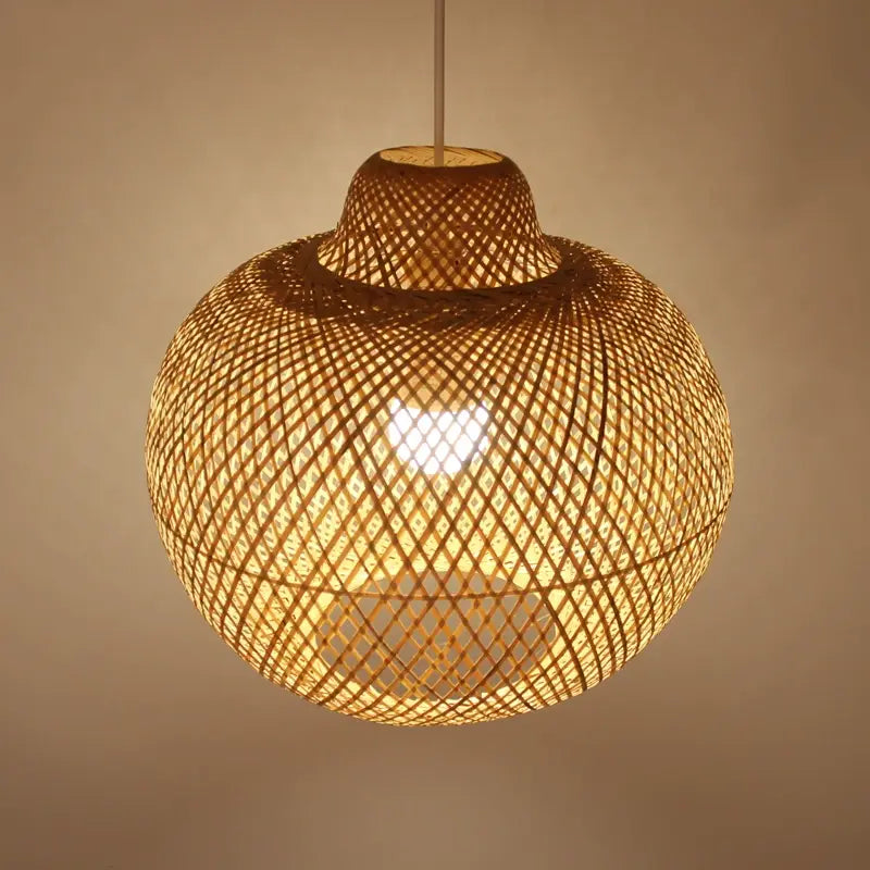 Lanna Passa Handwoven Bamboo Pendant Light Shade