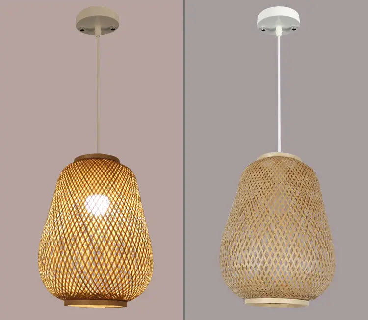 Bambuvalaisin Lauha Bamboo Woven Pendant Light Shade