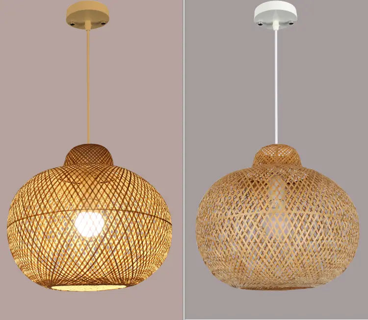 Lanna Passa Handwoven Bamboo Pendant Light Shade