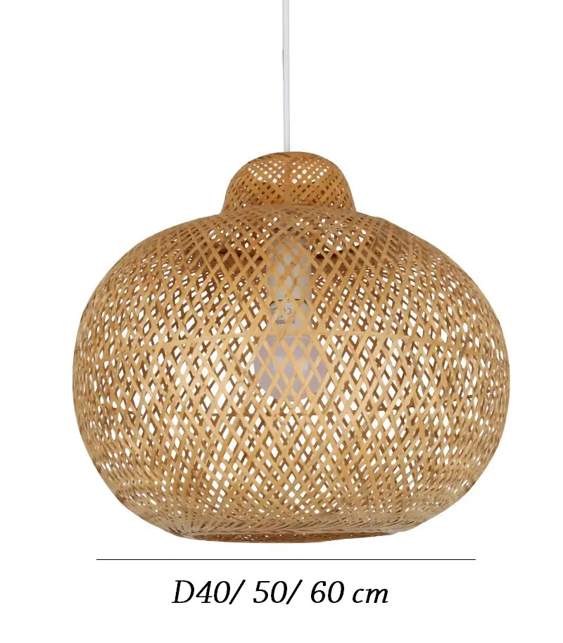 Lanna Passa Handwoven Bamboo Pendant Light Shade