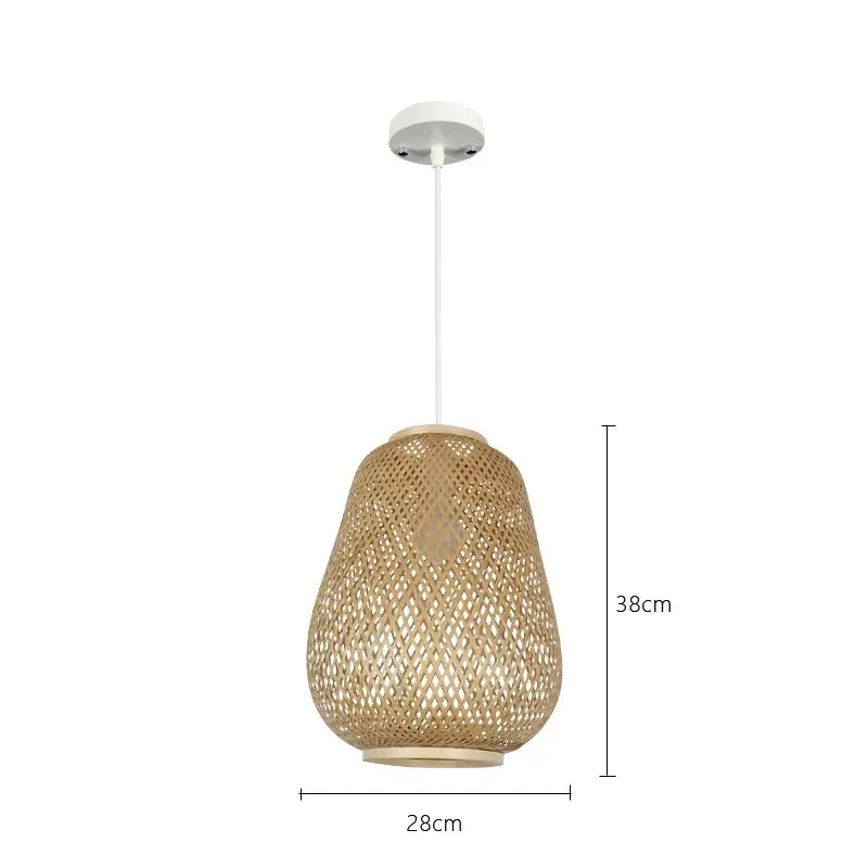 Bambuvalaisin Lauha Bamboo Woven Pendant Light Shade