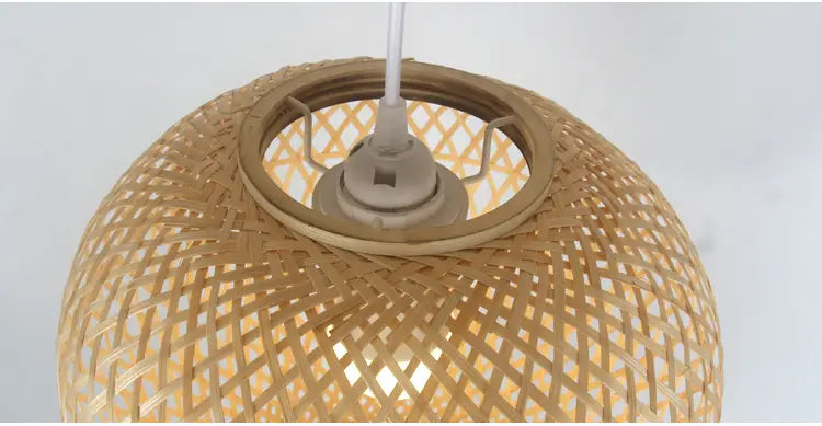 Geragur Tassel Handwoven Bamboo Pendant Light Shade