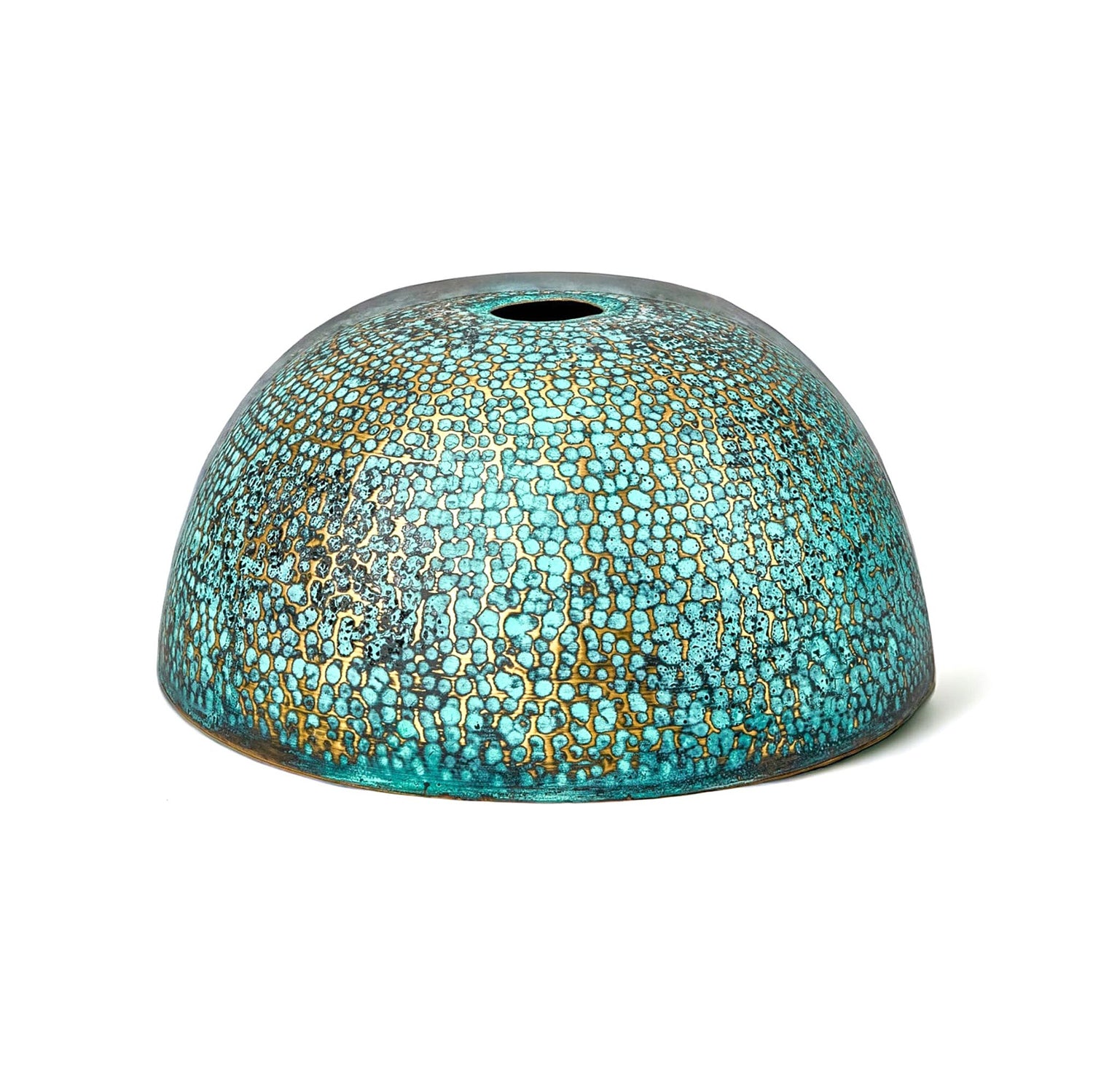 Brass Vessel Sink For Bathroom, Blue Patina Brass Sink