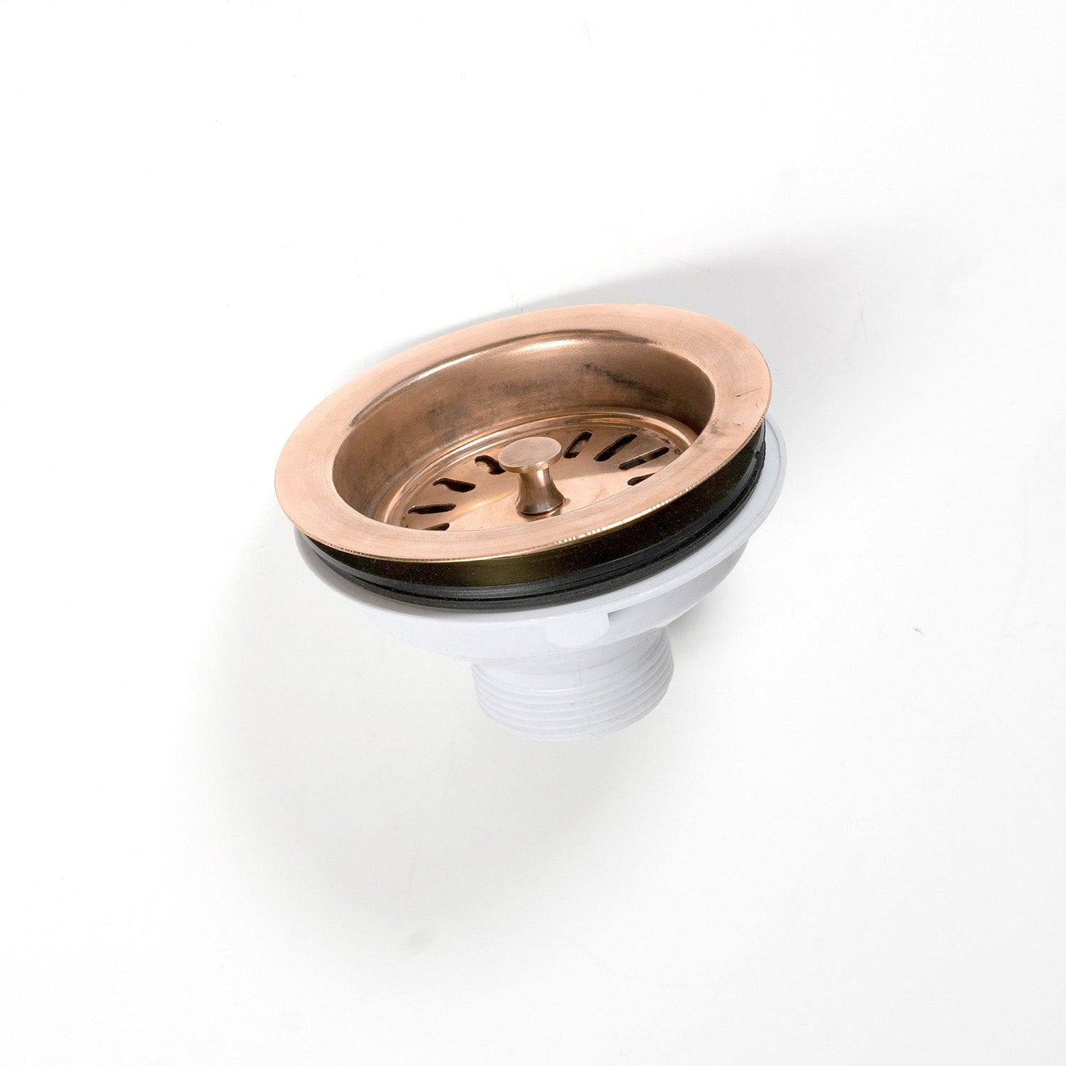 Copper Kitchen Drain Sink, Solid Copper Basket Strainer