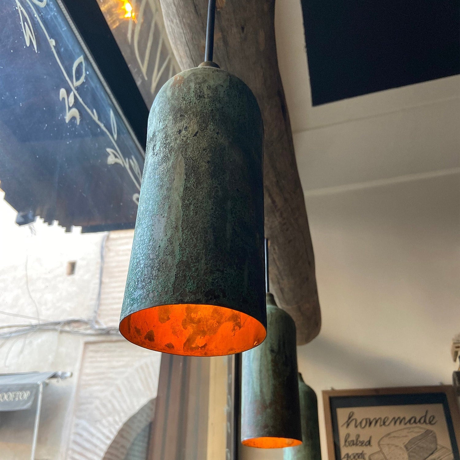 Copper Verdigris Pendant Light, Copper Pendant Lights for Kitchen Island