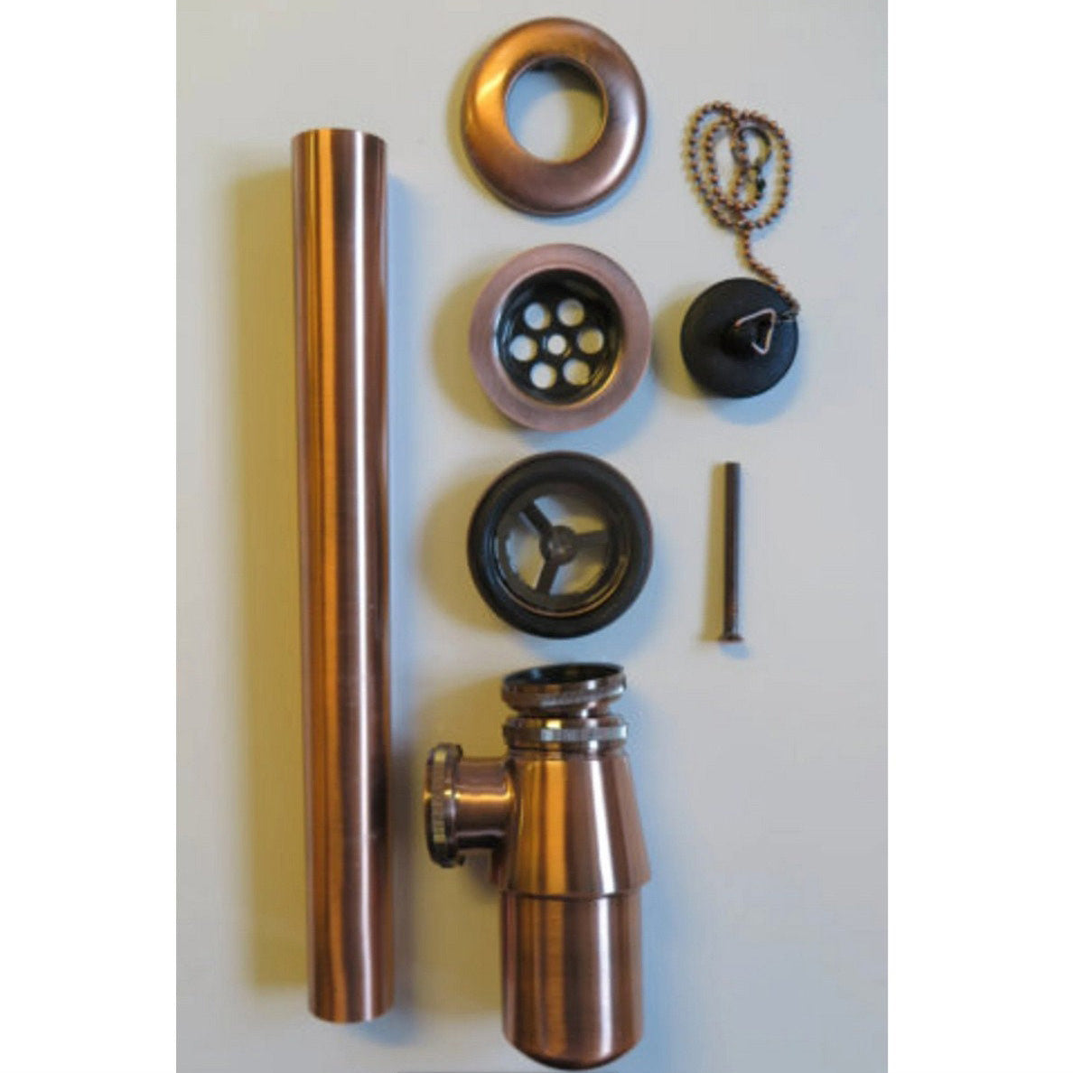 Oxized Copper Wall Hung Sink Bathroom With BackPlate