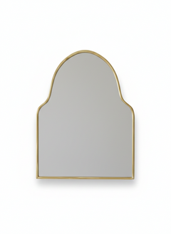 Varaudu Arch Antiqued Brass Wall Mirror Unlacquered Brass Mirror 369099913 - Antique Brass Bathroom Mirror, Vanity Wall Decor