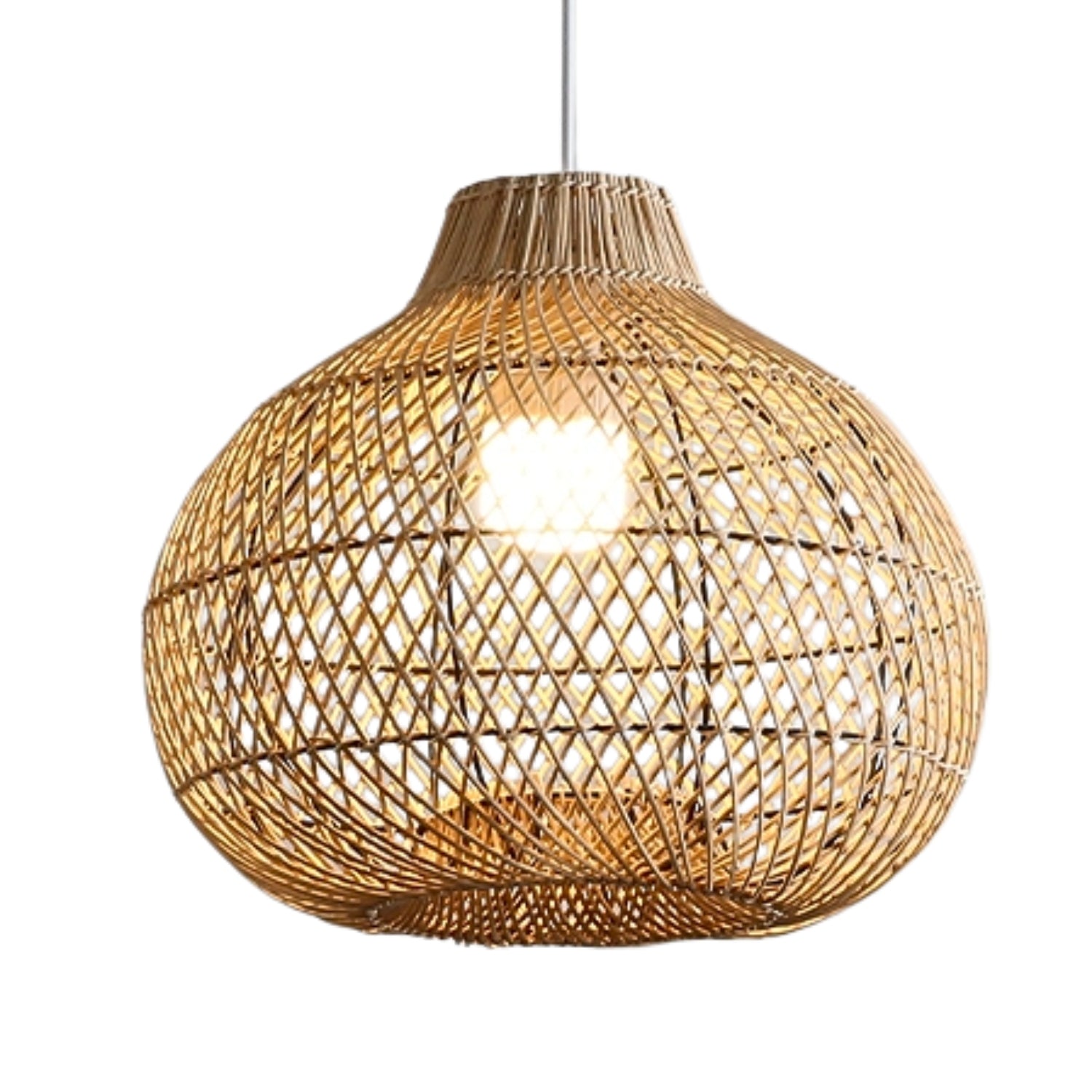 Batcheller Ball Rattan Pendant Light Basket Weave