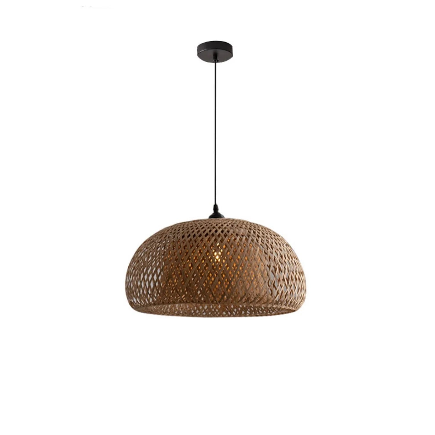 TAO Oriental Small Bamboo Basket Pendant Light