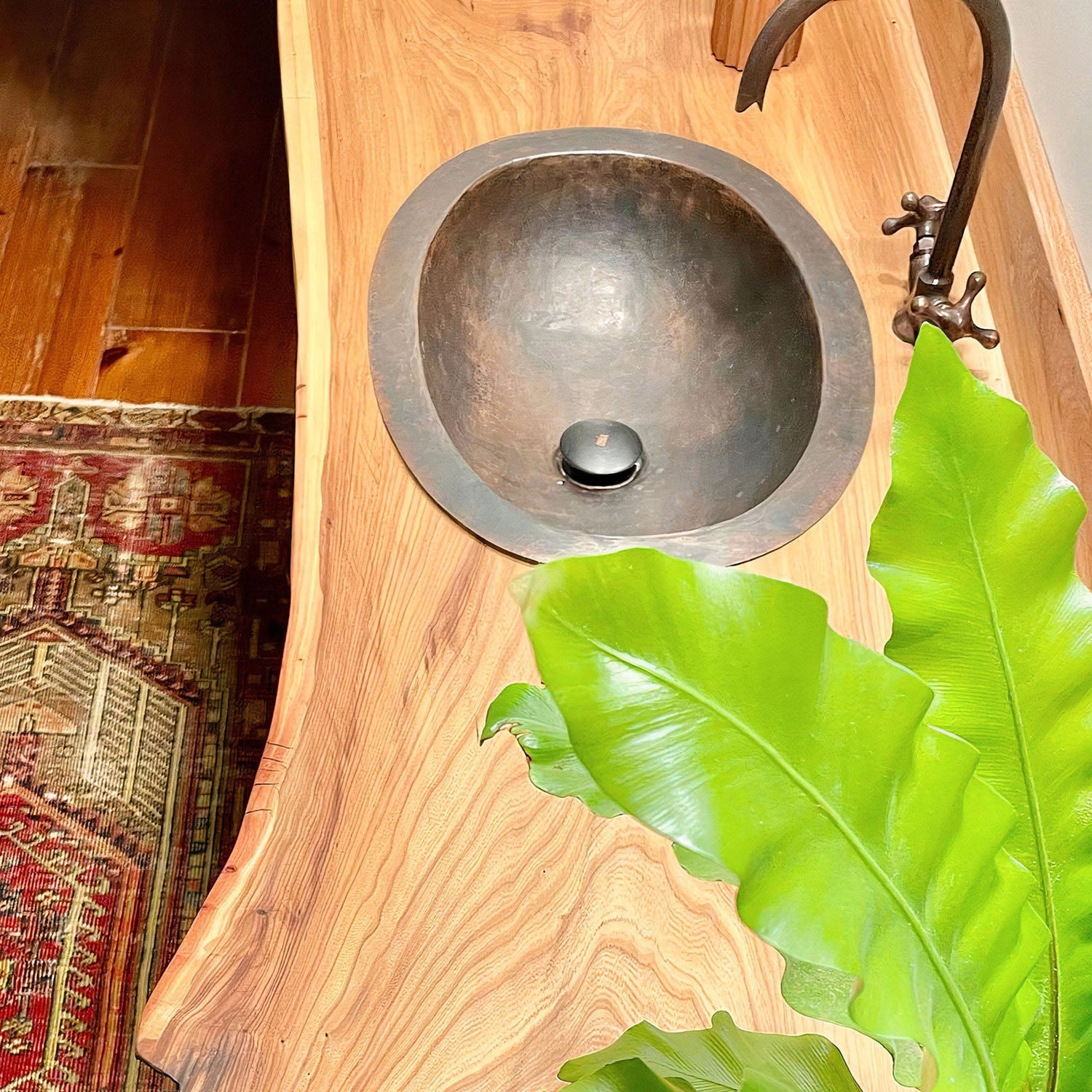Oil Rubbed Bronze Bathroom Sink, Oval Vintage Handcrafted Drop in Sink