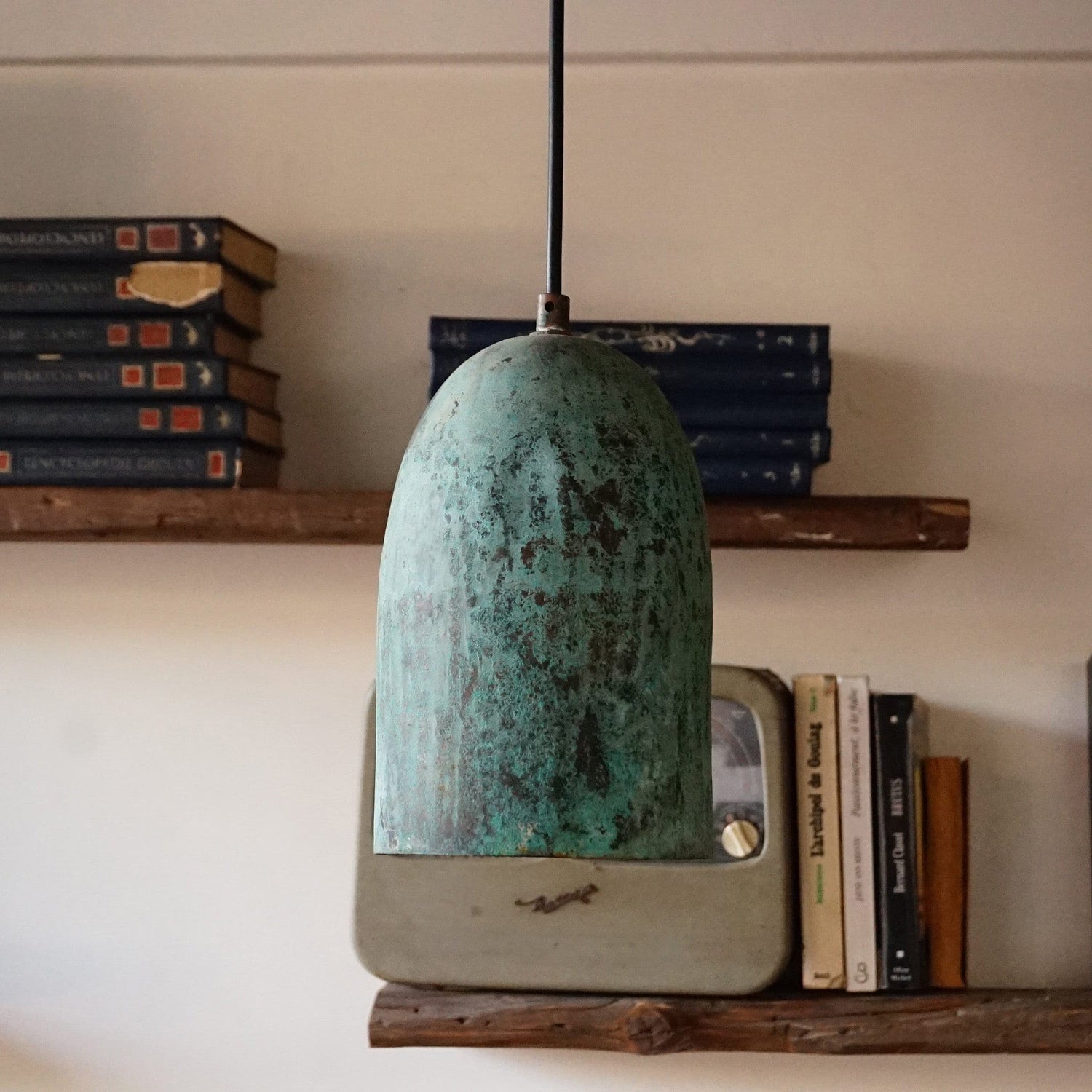 Oxidized Copper Ceiling Light, Copper Farmhouse Pendant Light