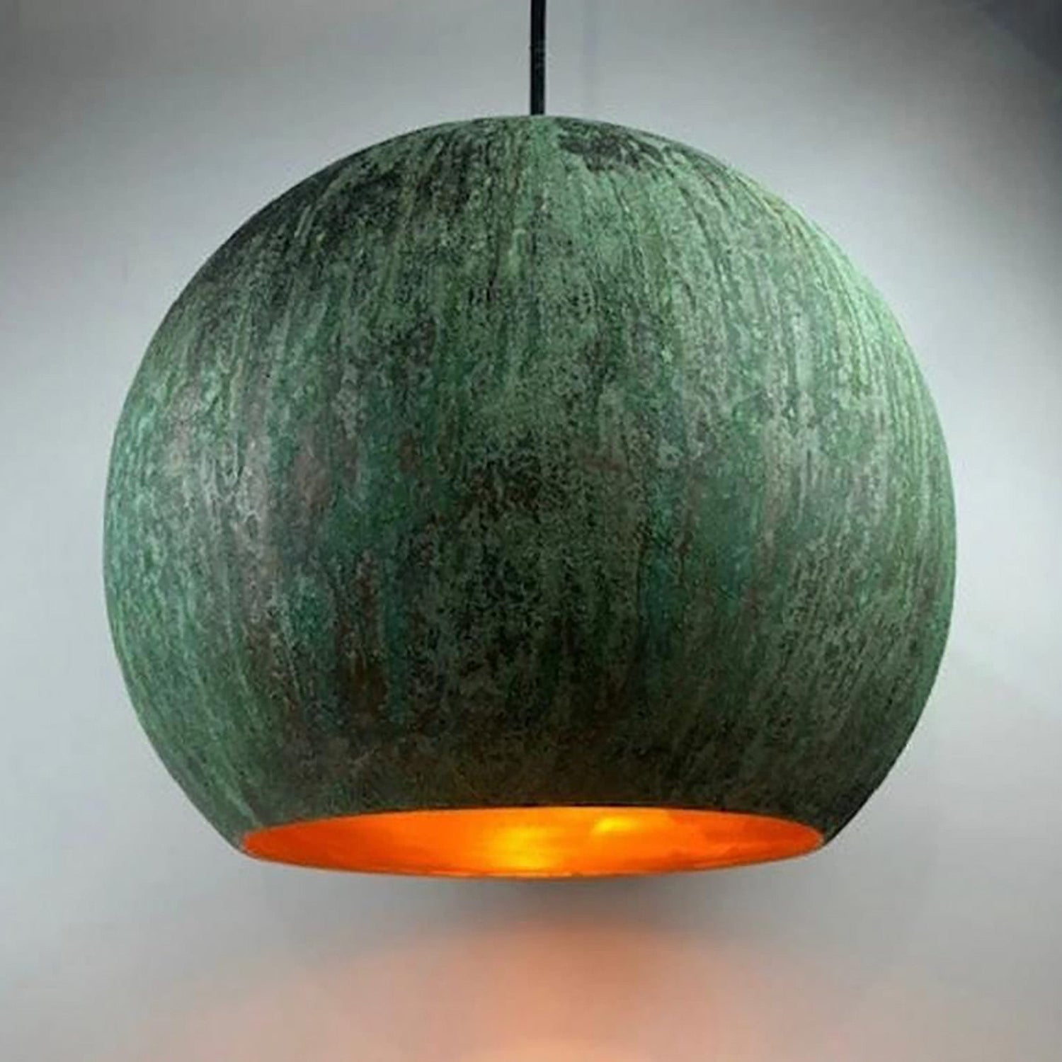 Oxidized Copper Pendant Light ,Handmade Copper Farmhouse Lighting