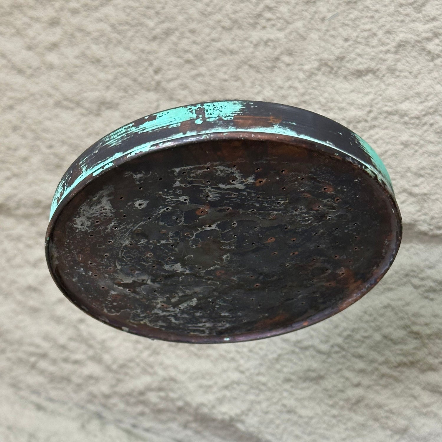 Oxidized Copper Shower Head, Vintage Copper Rain Shower Head Outdoor