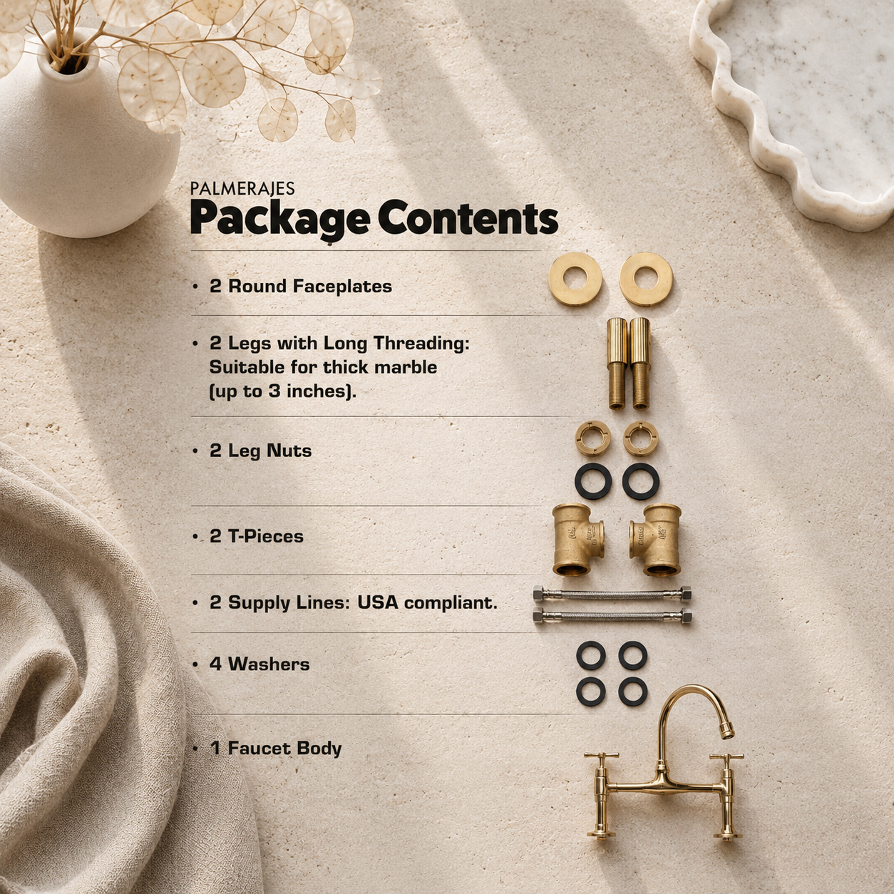 Unlacquered Brass Kitchen Faucet - 8