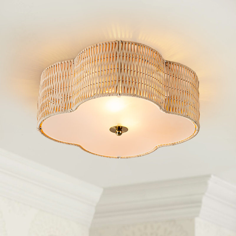 Beachcrest Boho Rattan Ceiling Light