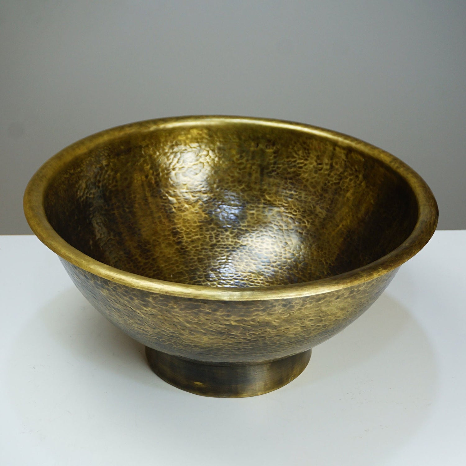 Rustic Brass Vessel sink for Bathroom, Hammered Antique Brass Wash Basin