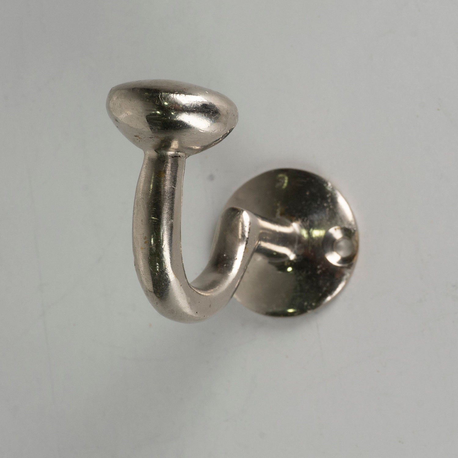 Set of 3 Wall Mount Decorative Coat Hooks In Chrome Finish