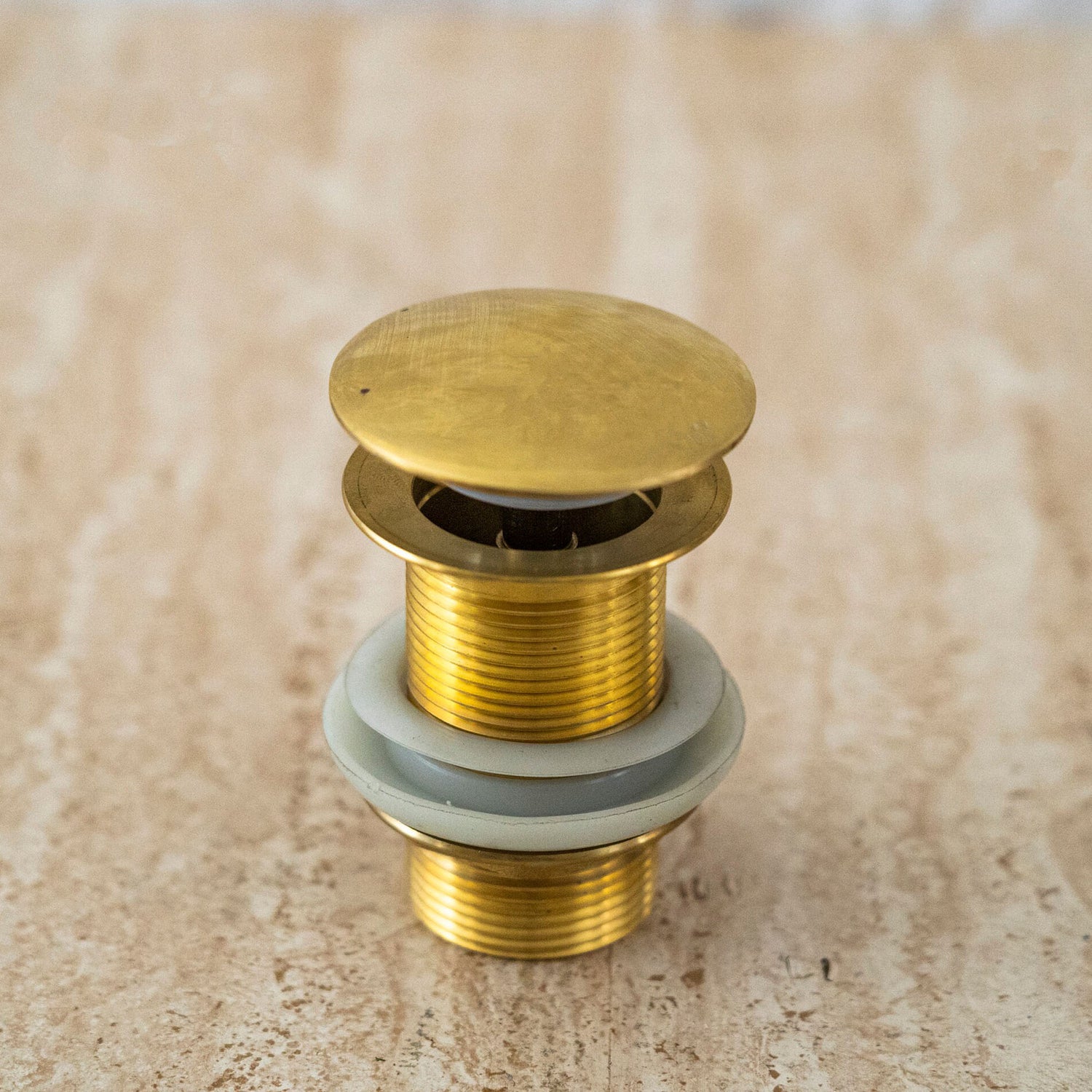 Solid Brass Pop up Drain Sink 1-1/4, Pop up Drain stopper for Bathroom sink