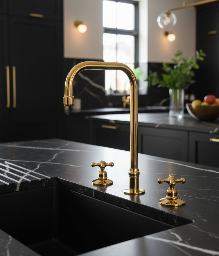 Three Hole Kitchen Faucet - 3 Hole Bathroom Faucet